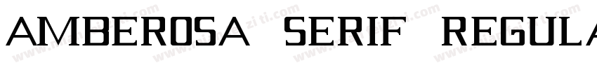 Amberosa Serif Regular字体转换